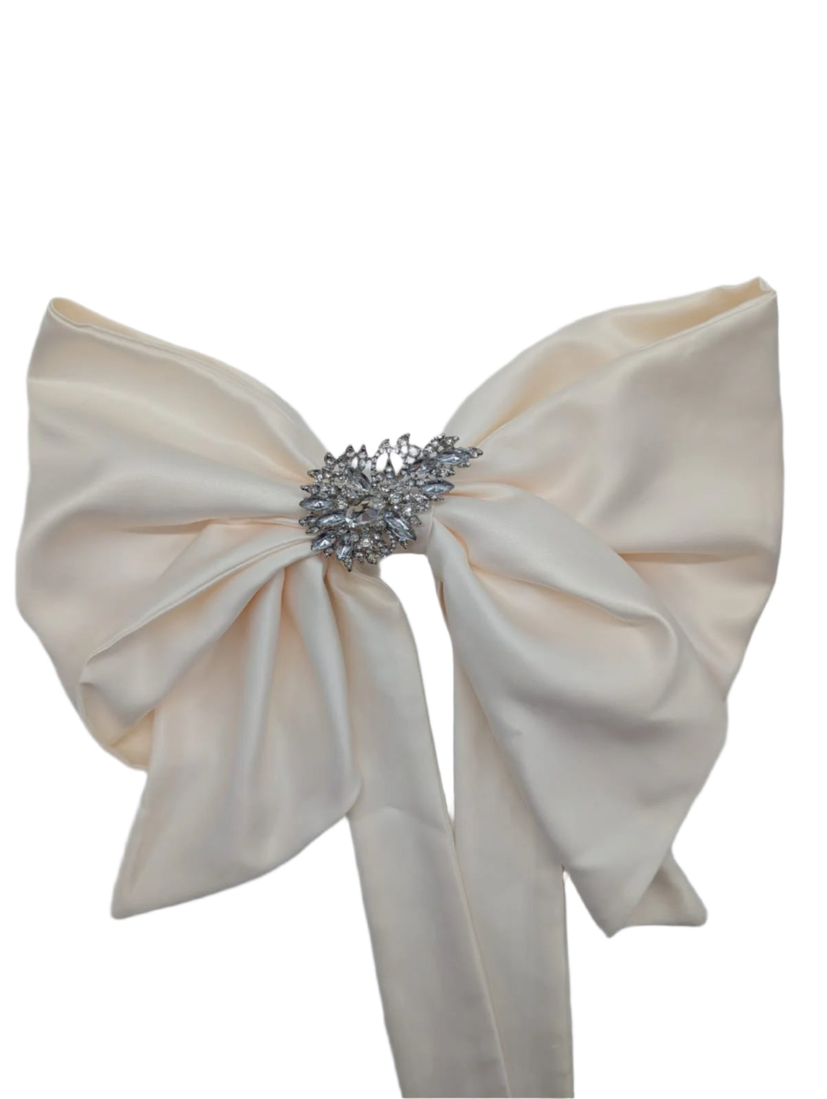 Bejewelled Satin Bridal Bow