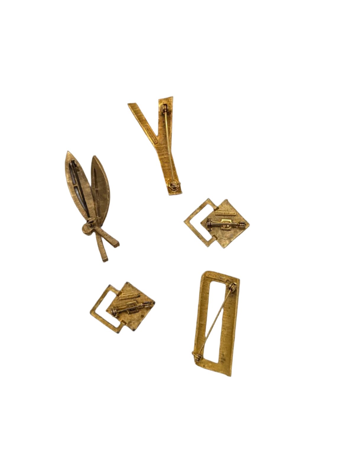 Golden Luxe Vintage Brooch Set