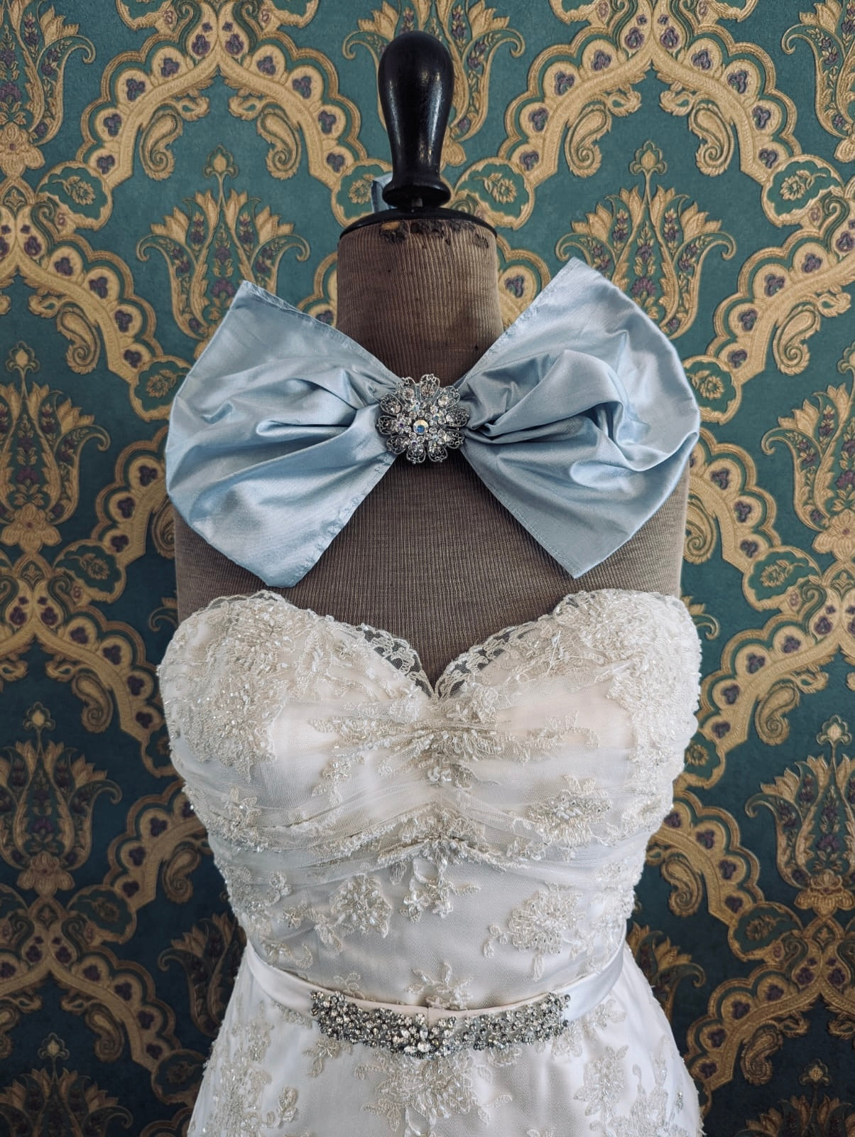 'Something Blue' Silk Bow