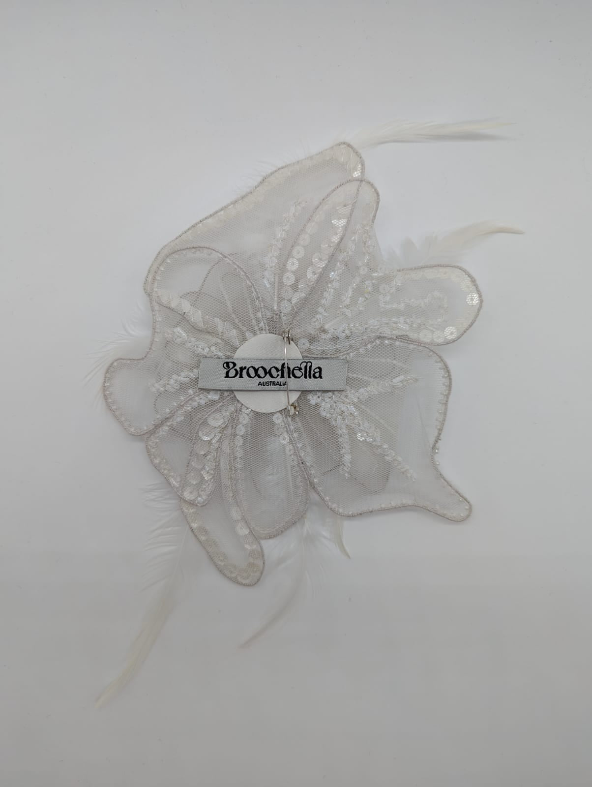 Alstroemeria Embellished Flower Brooch