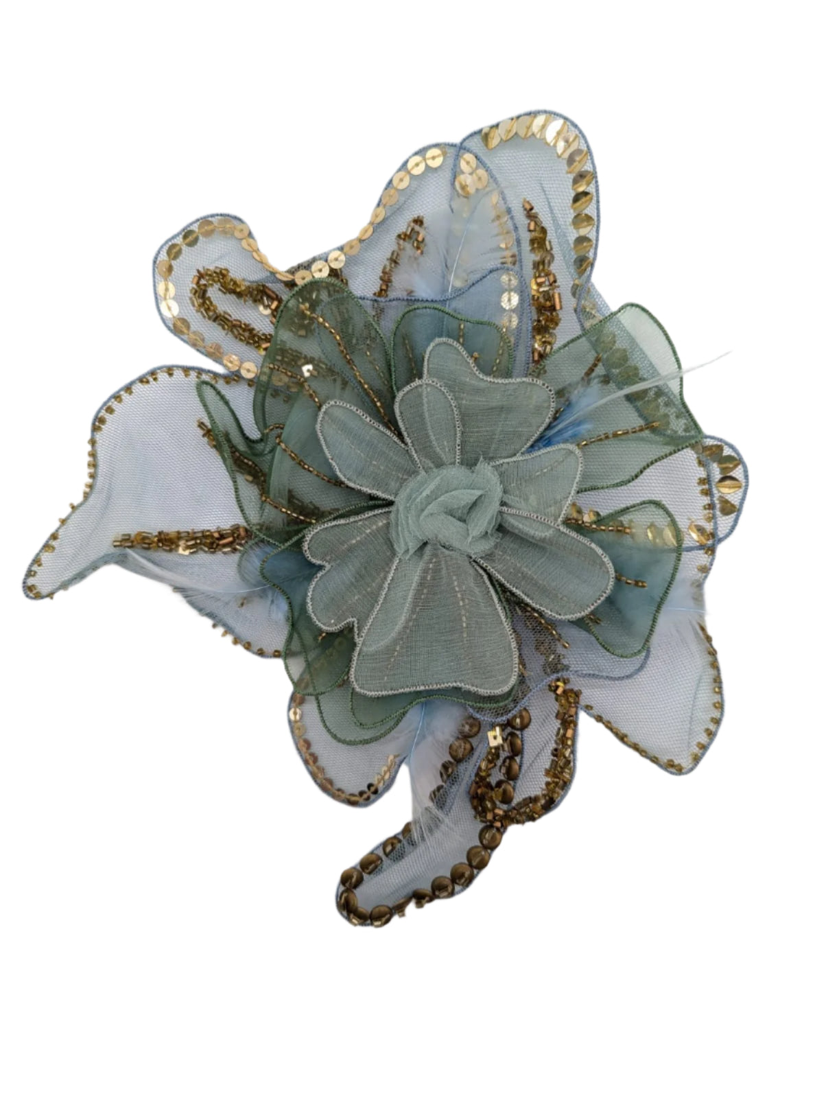 Alstroemeria Embellished Flower Brooch