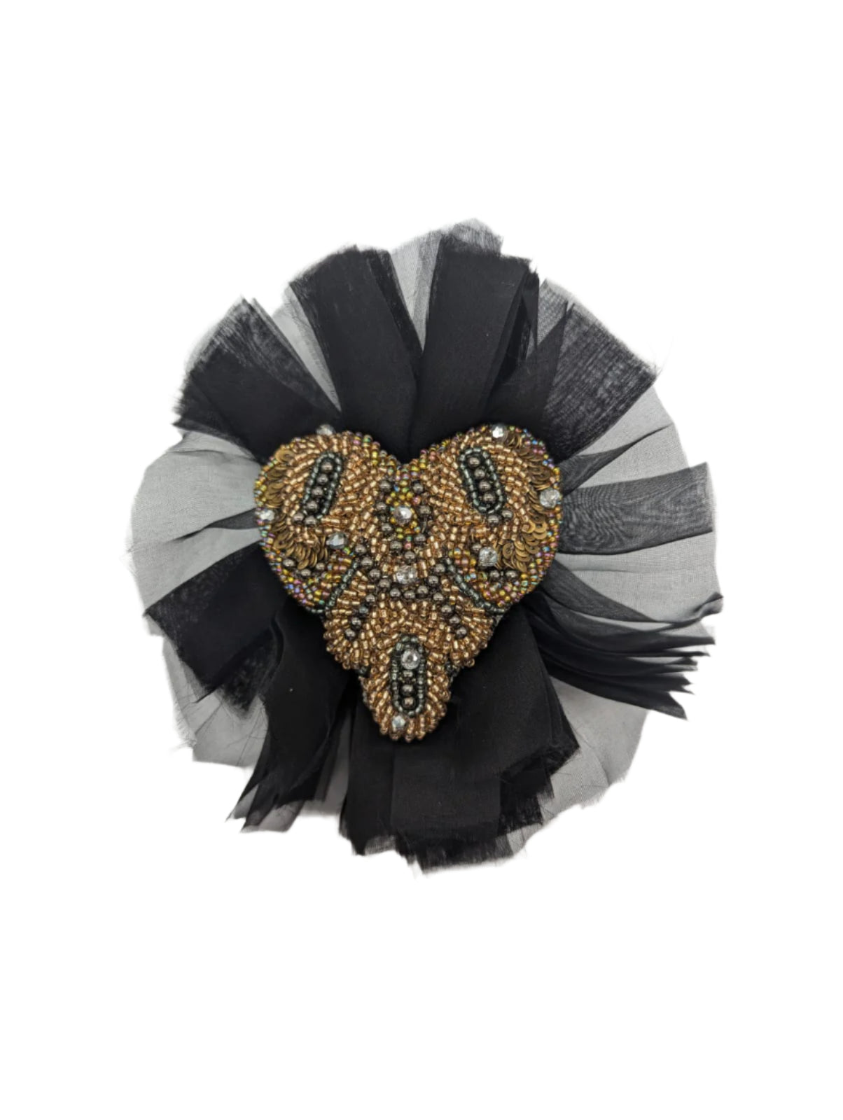 Fiore del Cuore Flower Brooch