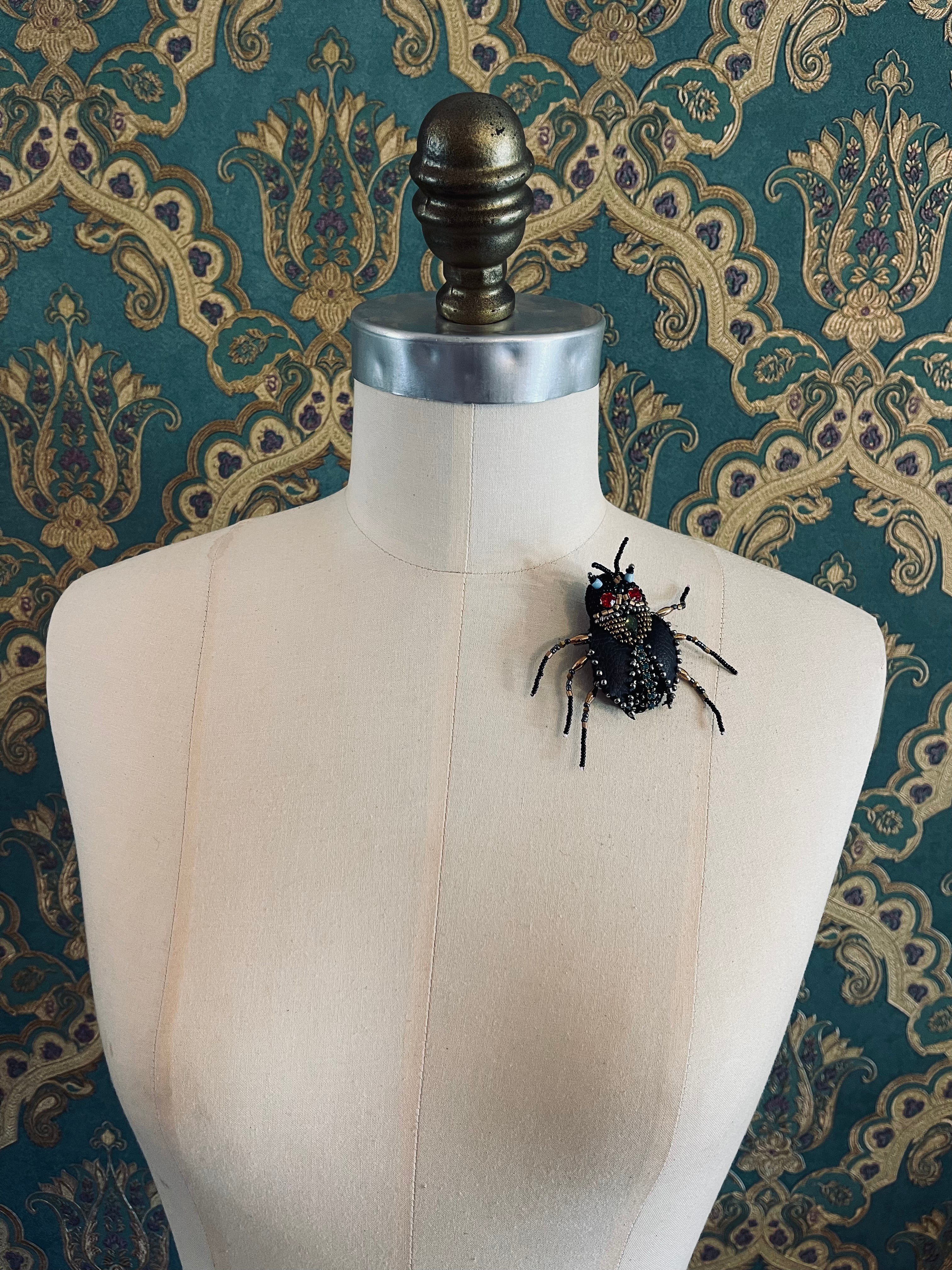 Scarafaggio Beetle Brooch