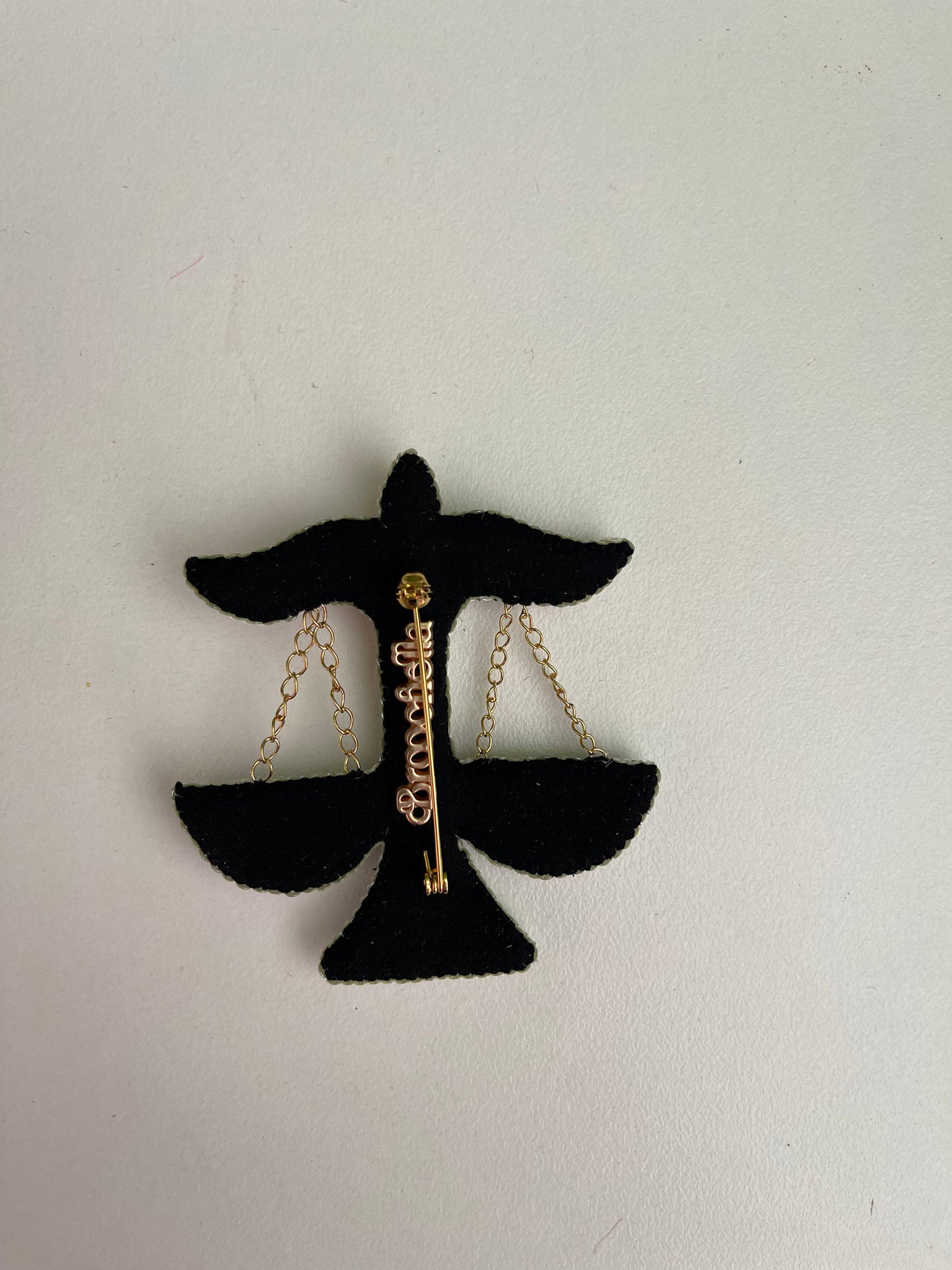 Libra Zodiac Brooch